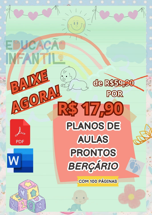 12. PROMOÇÃO PLANO DE  AULAS PRONTOS BERÇÁRIO